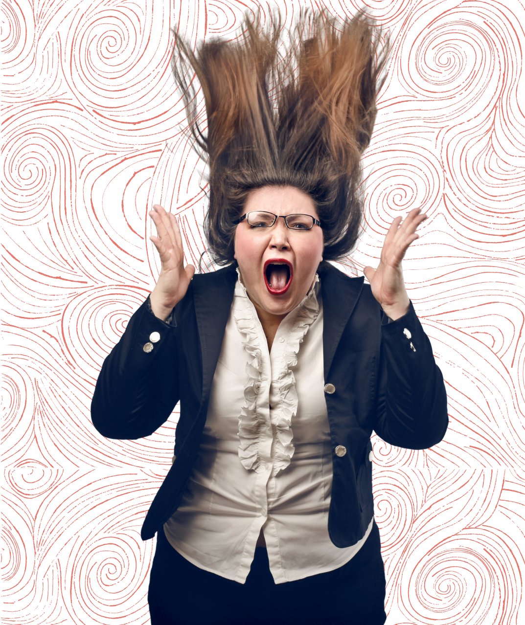 mujer con estrés y ansiedad